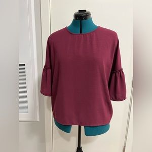 Purple Formal Flare Top